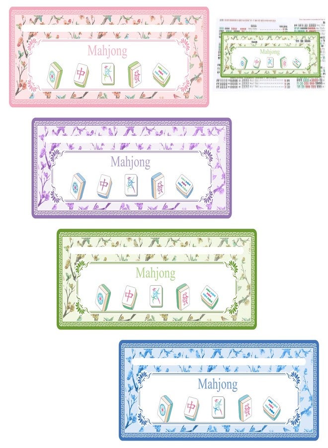 snaxuda 8pcs Mahjong Line Finder,Mahjong Card Line Guide Rules Reader Helper Mahjong Accessories Gifts for Players,Beginners - Image 1